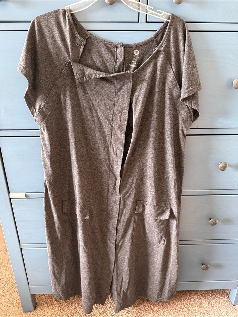 Kindred Bravely Heather Gray Nursing Top